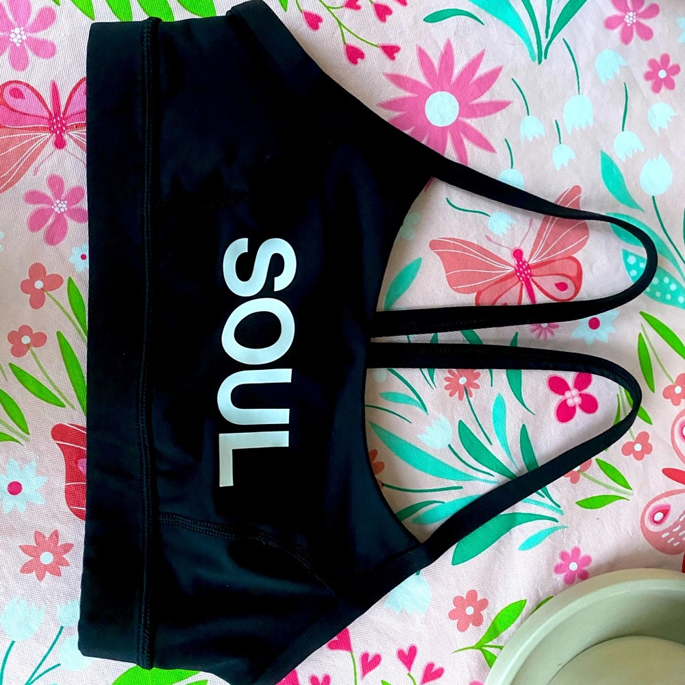 LULULEMON SoulCycle Black Mesh Sport Bra